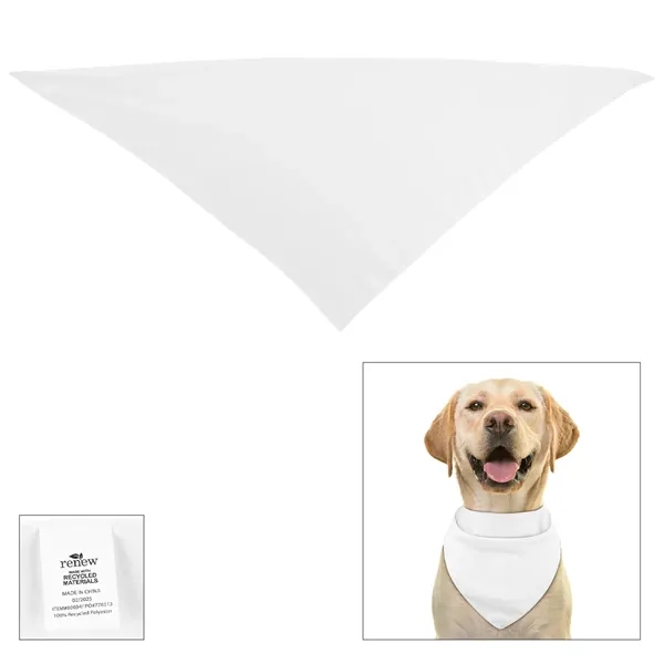 13" x 26.5" triangular pet bandanna made from 100% rPET polyester.... from ASI 61125 Hit Promotional Products / Hit®