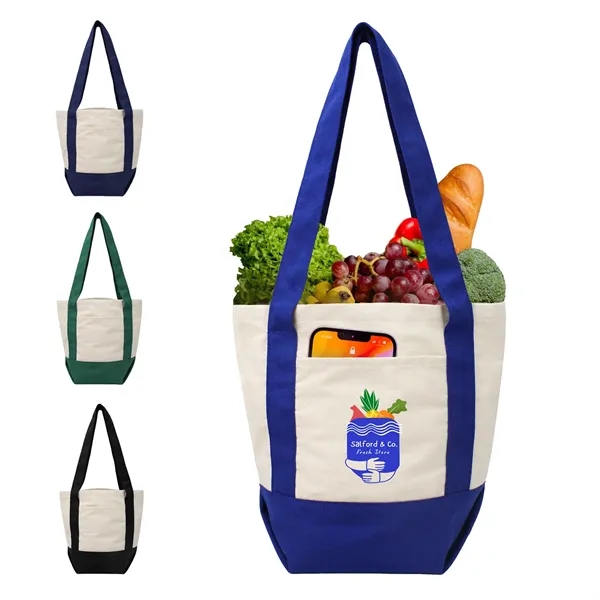 13"W x 11.5"H x 6"G 10 oz. cotton canvas boat tote... from ASI 37980 Bagworld