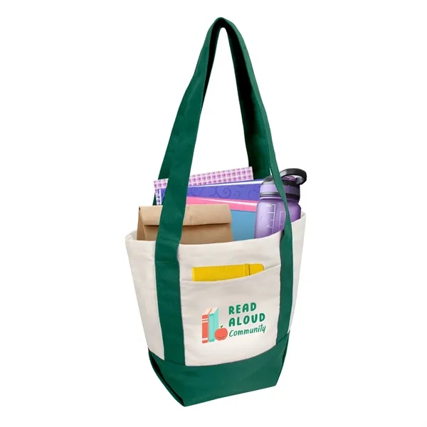 13"W x 11.5"H x 6"G 10 oz. cotton canvas boat tote... from ASI 37980 Bagworld