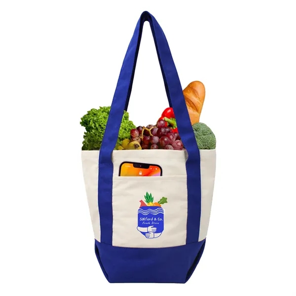 13"W x 11.5"H x 6"G 10 oz. cotton canvas boat tote... from ASI 37980 Bagworld