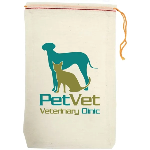 4 oz natural cotton parts bag with a drawstring closure.... from ASI 31260 AdCapitol