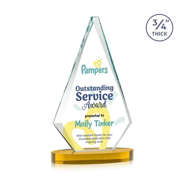 Windsor VividPrint™ Award on Alberton Base - Amber... from ASI 84592 St Regis Group / St Regis