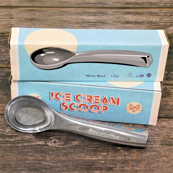 1.5oz ice cream scoop, made from sturdy zinc alloy with a... from ASI 61966 HPG / Beacon Promotions
