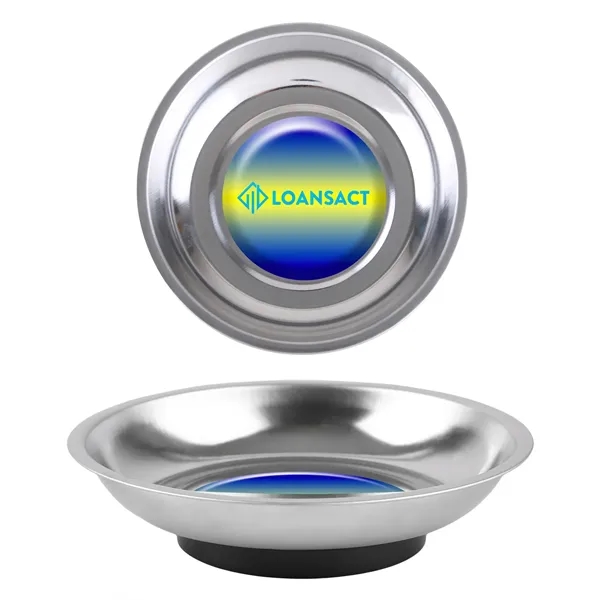 Magnetic parts saver bowl with rubber magnetic base.... from ASI 61966 HPG / Beacon Promotions