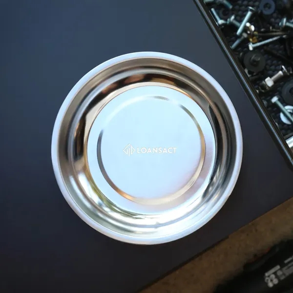 Magnetic parts saver bowl with rubber magnetic base.... from ASI 61966 HPG / Beacon Promotions