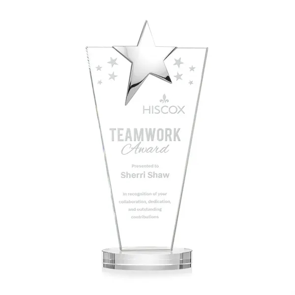 Mantella Chrome Star Award - Clear... from ASI 84592 St Regis Group / St Regis