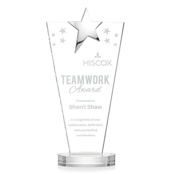 Mantella Chrome Star Award - Clear... from ASI 84592 St Regis Group / St Regis