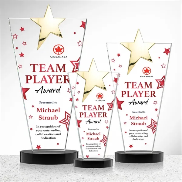 Mantella Gold Star VividPrint™ Award - Black... from ASI 84592 St Regis Group / St Regis