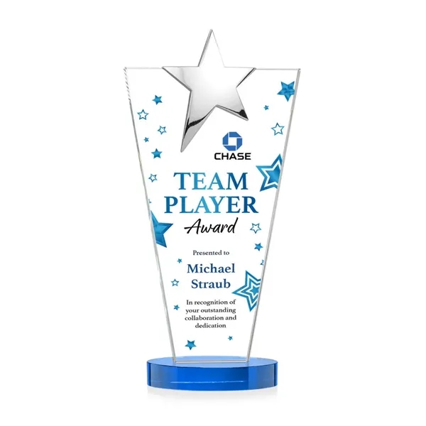 Mantella Chrome Star VividPrint™ Award - Sky Blue... from ASI 84592 St Regis Group / St Regis