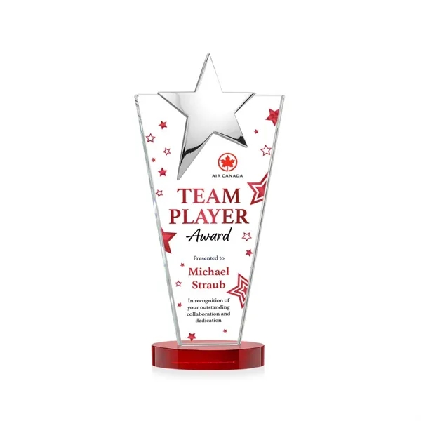Mantella Chrome Star VividPrint™ Award - Red... from ASI 84592 St Regis Group / St Regis