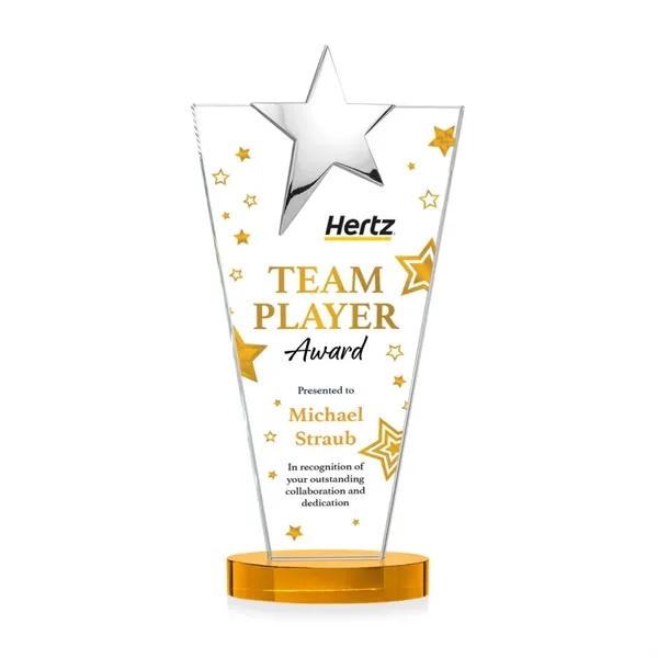 Mantella Chrome Star VividPrint™ Award - Amber... from ASI 84592 St Regis Group / St Regis