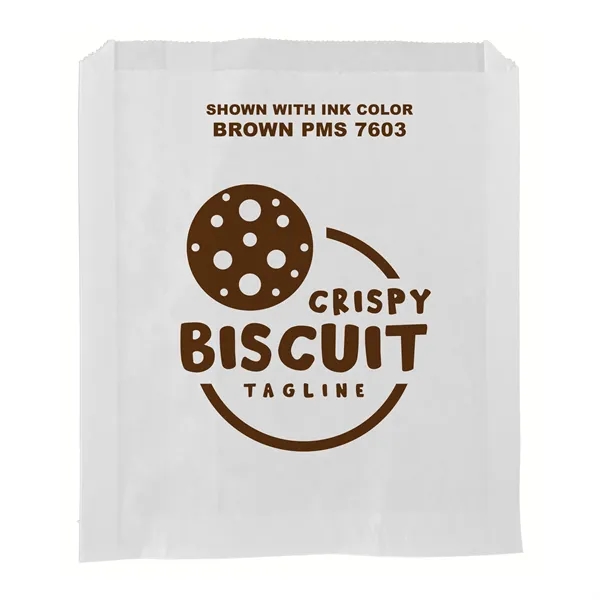 6" x 7" grease resistant white paper sandwich bags with one... from ASI 45795 Colorguppy Printing