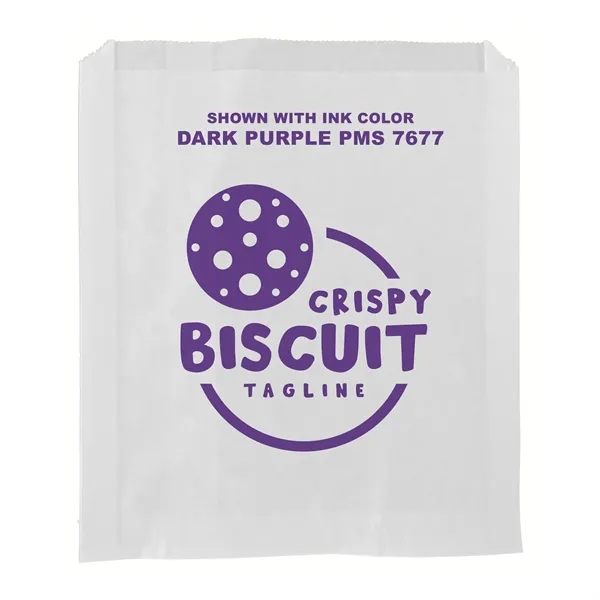 6" x 7" grease resistant white paper sandwich bags with one... from ASI 45795 Colorguppy Printing