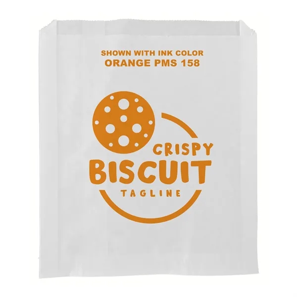 6" x 7" grease resistant white paper sandwich bags with one... from ASI 45795 Colorguppy Printing