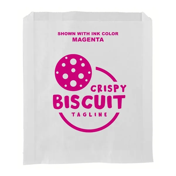 6" x 7" grease resistant white paper sandwich bags with one... from ASI 45795 Colorguppy Printing