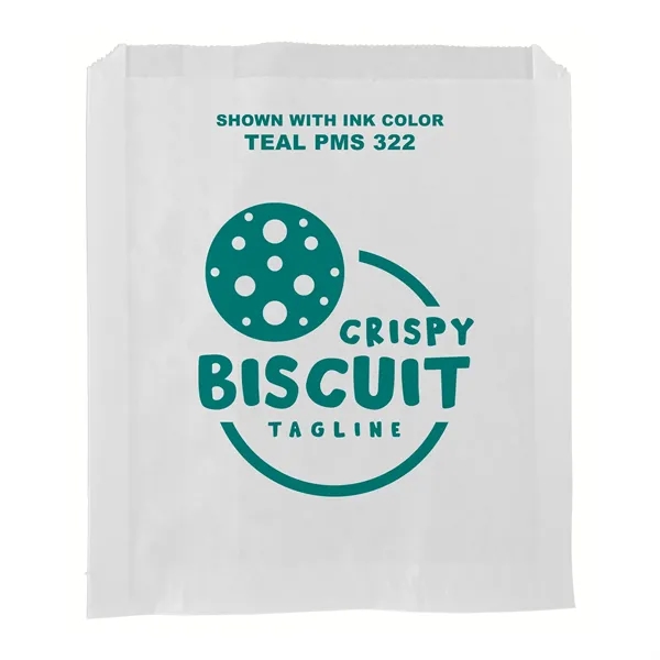 6" x 7" grease resistant white paper sandwich bags with one... from ASI 45795 Colorguppy Printing