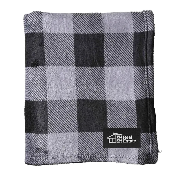 Double-sided flannel blanket made from rPET recycled material.... from ASI 61966 HPG / Beacon Promotions