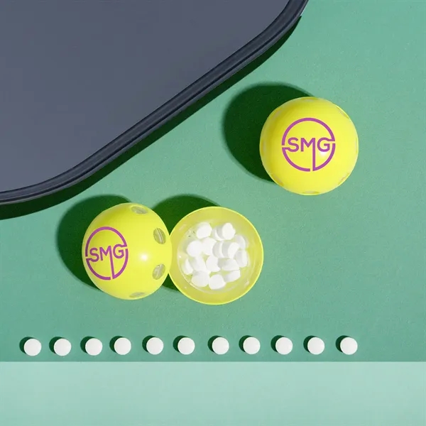Peppermint breath mints in a pickleball-shaped container.... from ASI 61966 HPG / Mixie