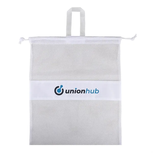 Reusable drawstring mesh produce bag with a webbed handle.... from ASI 61966 HPG / Beacon Promotions