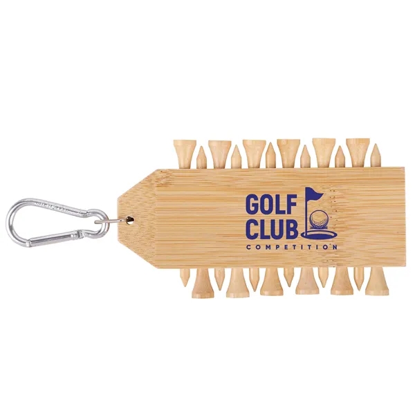 12-piece bamboo golf tee set with a metal carabiner.... from ASI 61966 HPG / Mixie