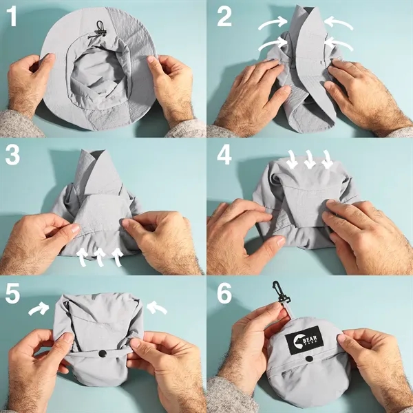 Packable bucket hat that folds into a carrying case.... from ASI 61966 HPG / Mixie