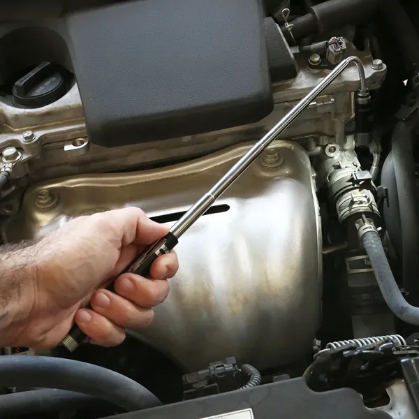 Rechargeable telescopic work light with magnetic end and barrel.... from ASI 61966 HPG / Beacon Promotions