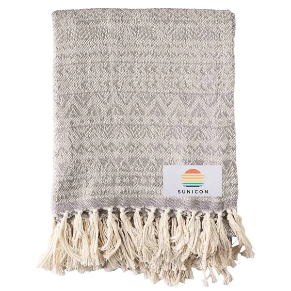 Woven throw blanket made from rPET recycled material.... from ASI 61966 HPG / Beacon Promotions