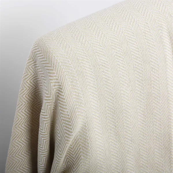 Woven throw blanket made from rPET recycled material.... from ASI 61966 HPG / Beacon Promotions