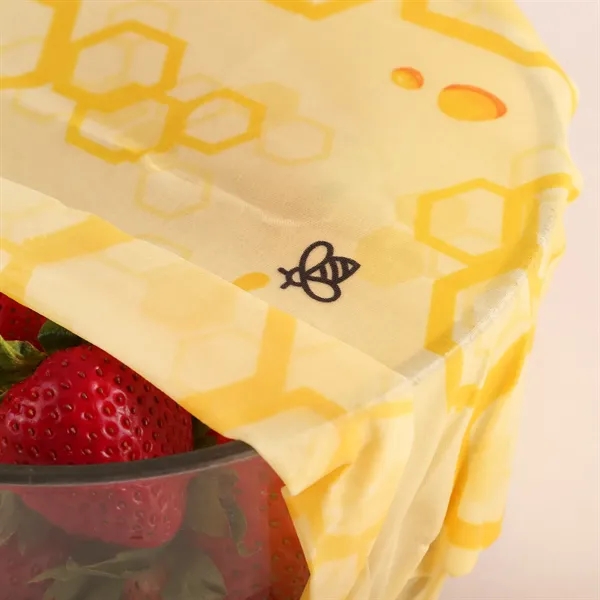Two-pack of reusable beeswax food storage wraps in a kraft sleeve.... from ASI 61966 HPG / Beacon Promotions