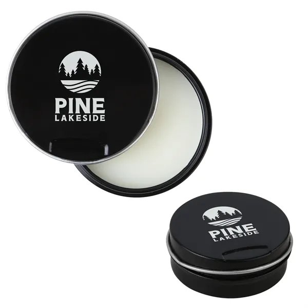 Press-to-open lip moisturizer tin with indentation on the lid.... from ASI 61966 HPG / Mixie