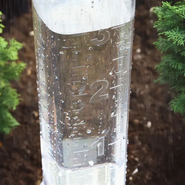 7 inch rain gauge with ground stake and post mounting options.... from ASI 61966 HPG / Beacon Promotions