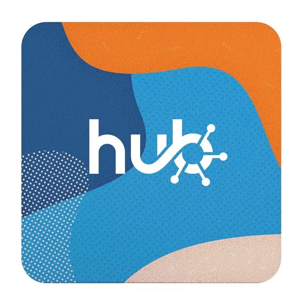 Square coaster made from recycled materials with a full color imprint.... from ASI 61966 HPG / Beacon Promotions