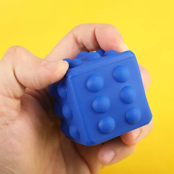 Cube-shaped stress reliever with poppable silicone bubbles.... from ASI 61966 HPG / Mixie
