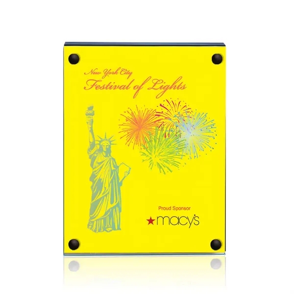 The 5" X 7" Komatex Kingston plaque is made from 3/16"... from ASI 84592 St Regis Group / Prestige Glass