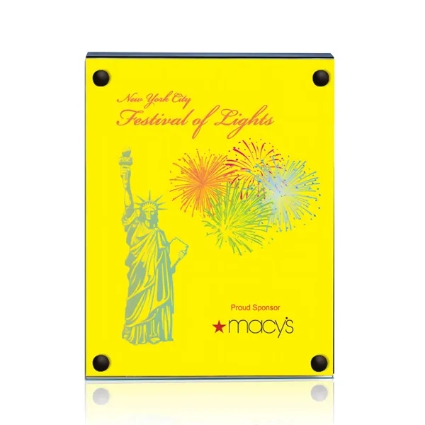 The 5" X 7" Komatex Kingston plaque is made from 3/16"... from ASI 84592 St Regis Group / Prestige Glass