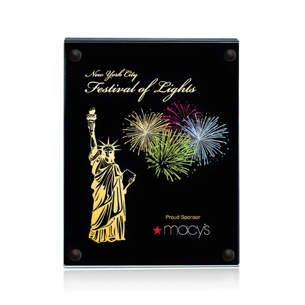 The 5" X 7" Komatex Kingston plaque is made from 3/16"... from ASI 84592 St Regis Group / Prestige Glass