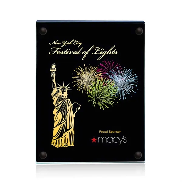 The 5" X 7" Komatex Kingston plaque is made from 3/16"... from ASI 84592 St Regis Group / Prestige Glass
