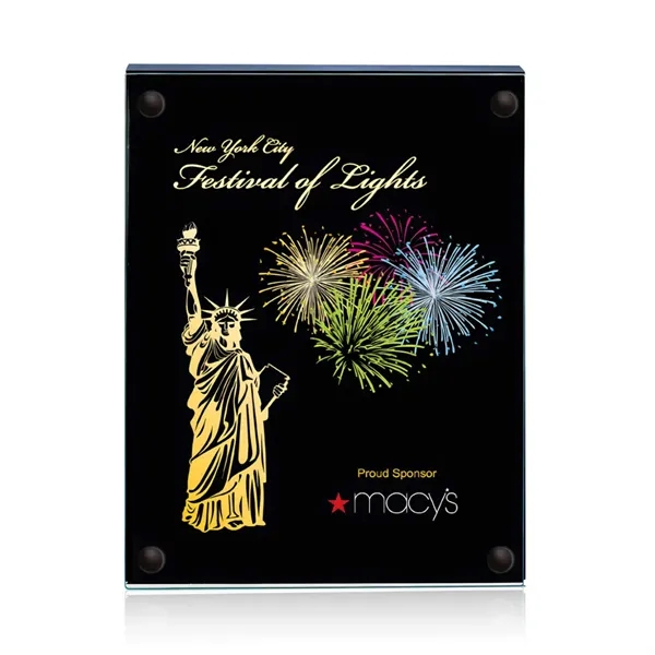 The 5" X 7" Komatex Kingston plaque is made from 3/16"... from ASI 84592 St Regis Group / Prestige Glass