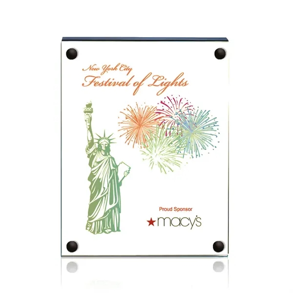 The 5" X 7" Komatex Kingston plaque is made from 3/16"... from ASI 84592 St Regis Group / Prestige Glass