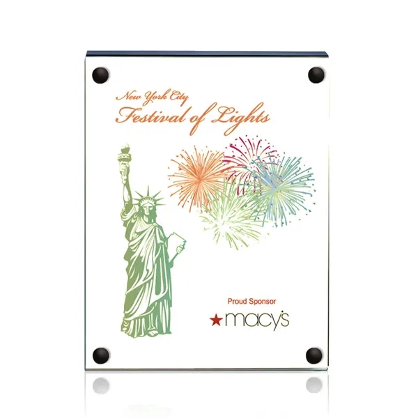 The 5" X 7" Komatex Kingston plaque is made from 3/16"... from ASI 84592 St Regis Group / Prestige Glass