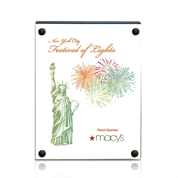 The 5" X 7" Komatex Kingston plaque is made from 3/16"... from ASI 84592 St Regis Group / Prestige Glass