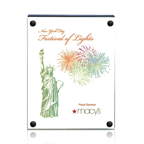 The 5" X 7" Komatex Kingston plaque is made from 3/16"... from ASI 84592 St Regis Group / Prestige Glass