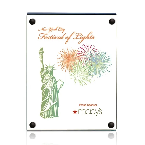 The 5" X 7" Komatex Kingston plaque is made from 3/16"... from ASI 84592 St Regis Group / Prestige Glass