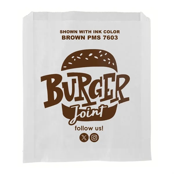 7" x 8" grease resistant white paper sandwich bags with one... from ASI 45795 Colorguppy Printing