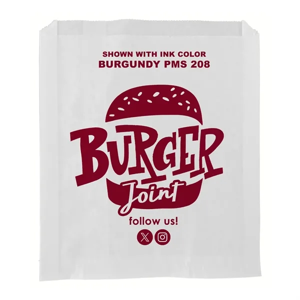 7" x 8" grease resistant white paper sandwich bags with one... from ASI 45795 Colorguppy Printing