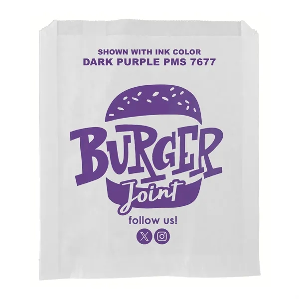 7" x 8" grease resistant white paper sandwich bags with one... from ASI 45795 Colorguppy Printing