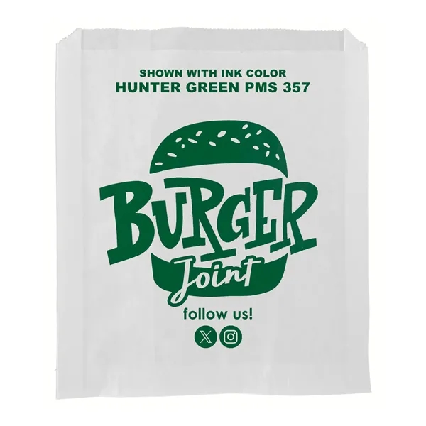 7" x 8" grease resistant white paper sandwich bags with one... from ASI 45795 Colorguppy Printing