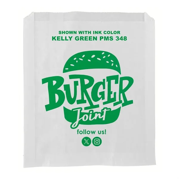 7" x 8" grease resistant white paper sandwich bags with one... from ASI 45795 Colorguppy Printing