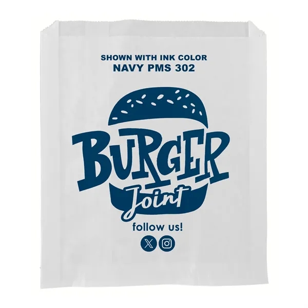7" x 8" grease resistant white paper sandwich bags with one... from ASI 45795 Colorguppy Printing