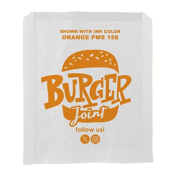 7" x 8" grease resistant white paper sandwich bags with one... from ASI 45795 Colorguppy Printing